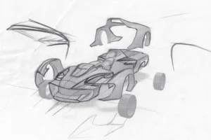 Valta Engineering sketches of Engler V12 superquad