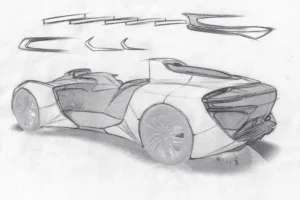 Valta Engineering sketches of Engler V12 superquad